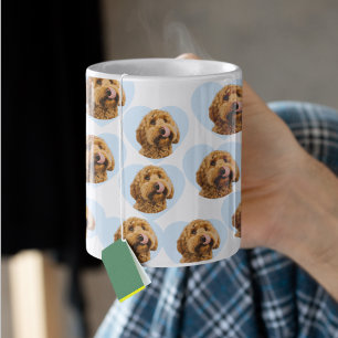 Personalized Dog Photo Custom Pet Heart Coffee Mug