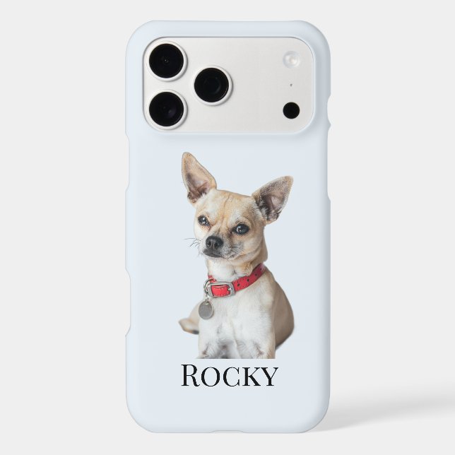 Personalized Dog Photo | Custom Pet Name  Case-Mate iPhone Case (Back)