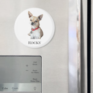 Personalized Dog Photo Custom Pet Name Magnet