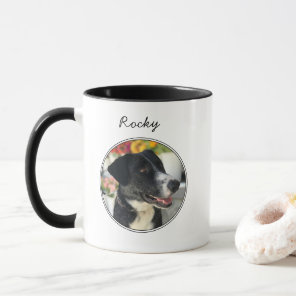 Personalized Dog Photo Custom Pet Two-Toned Coffee Mug