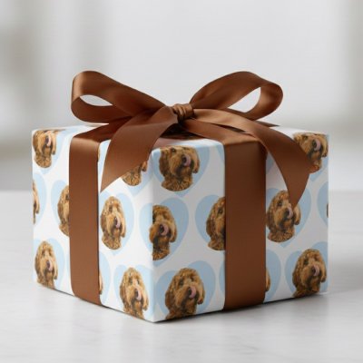 Personalized Dog Photo Custom Pet Wrapping Paper