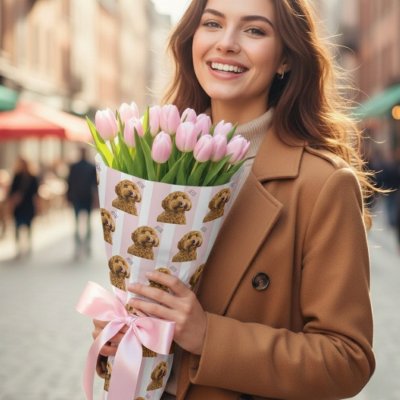 Personalized Dog Photo Custom Pet Wrapping Paper