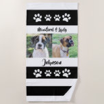 Personalized Dog Photo, Family Beach Towel