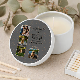 Personalized Dog Photo Favor Mini Candle Favors