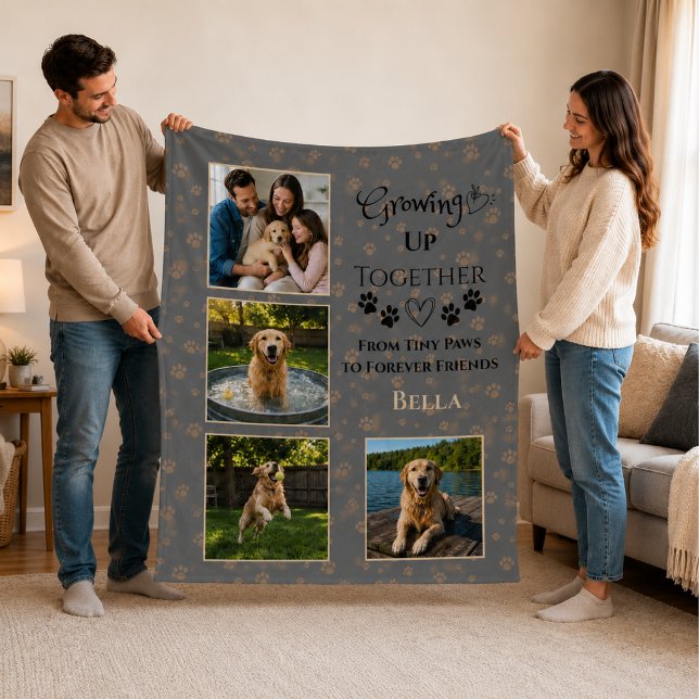 Personalized Dog Photo Fleece Blanket  (Creator Uploaded)