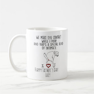 Personalized Dog Photo Happy Father's Day Coffee Mug