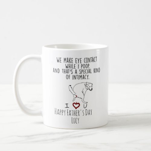 Personalized Dog Photo Happy Fathers Day  Coffee Mug