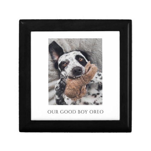 Personalized Dog Photo Keepsake Box