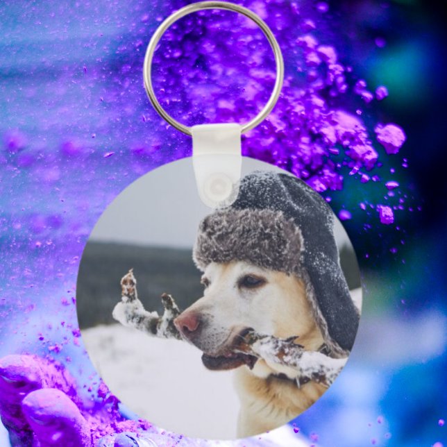 Personalized Dog Photo Key-chain Custom Pet Photo Keychain (Creator Uploaded)