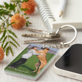 Personalized Dog Photo  Keychain