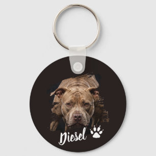 Personalized Dog Photo Keychain with Name