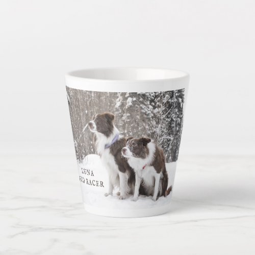 Personalized Dog Photo Latte Mug