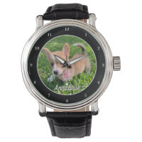 Personalized Dog Photo Monogram Modern Pet Owner