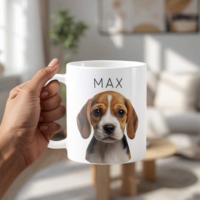 Personalized Dog Photo & Name Mug (Creator Uploaded)