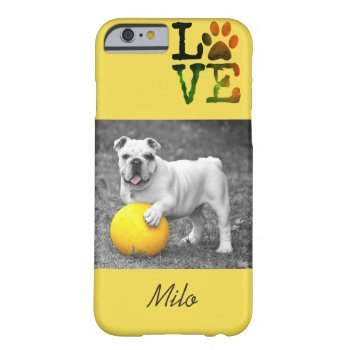 Personalized Dog Photo & Name Pawprint Phone Case by Everything_Grandma at Zazzle
