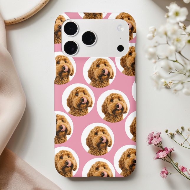 Personalized Dog Photo Pink Case-Mate iPhone Case (Creator Uploaded)