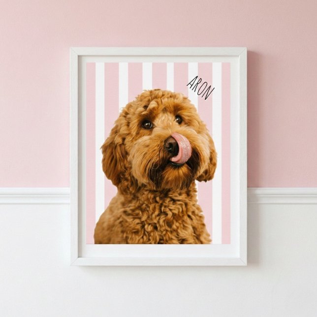 Personalized Dog Photo Poster | Custom Pet Name  (Creator Uploaded)