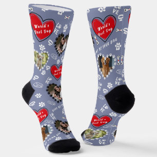 Personalized Dog Photo Socks   Custom Dog Socks