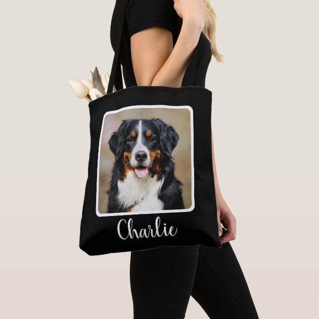 Personalized Dog Photo Tote Bag (Close Up)
