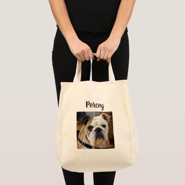 Personalized Dog Photo Tote Bag (Front (Product))