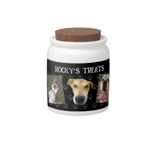 Personalized Dog Photo Treat Jar