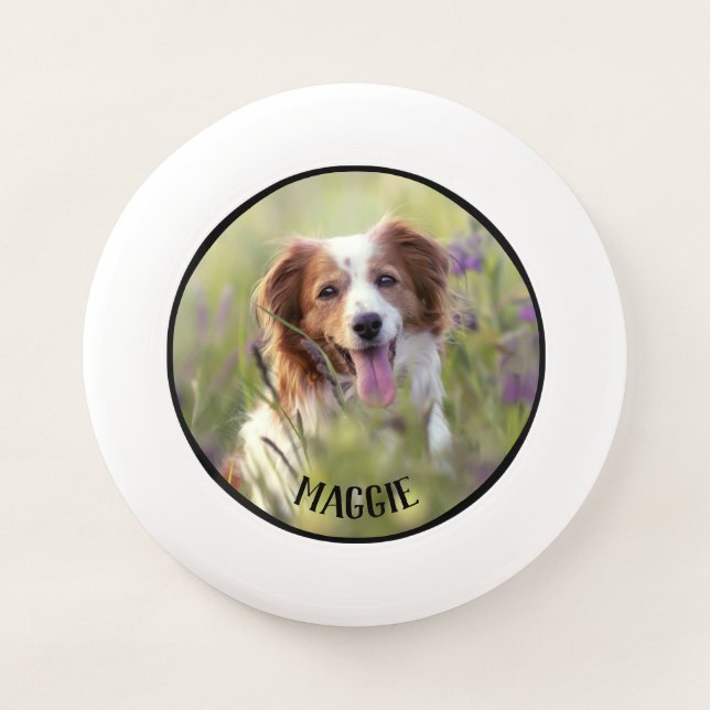 Personalized Dog Photo Wham-O Frisbee (Front)