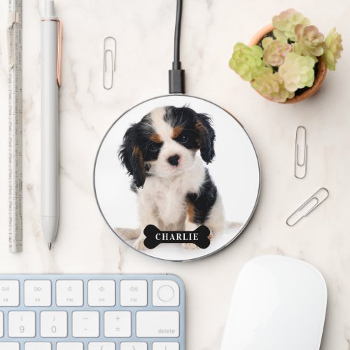 Personalized Dog Photo Wireless Charger