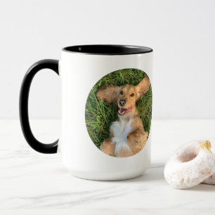 Personalized Dog Photo with Text Custom Gift Mug