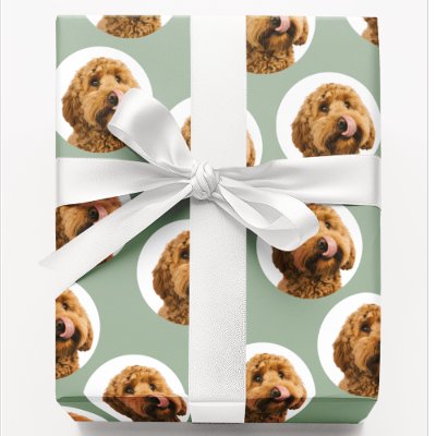 Personalized Dog Photo Wrapping Paper