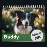 Personalized Dog Photos Pet Year Create Your Own Calendar<br><div class="desc">Create your own custom calendar, with your favorite photos of your dog, ready to enjoy throughout the year. Click 'Personalize' to add your own choice of cover photo, a picture for each month, your dog's name, and the year number. The stylish and simple calendar makes an ideal gift for dog...</div>