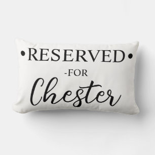 Personalized Dog Pillow Case: Reserved For, Custom