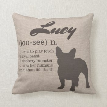 Personalized Dog Pillow - Dog Lovers Gift by joyonpaper at Zazzle