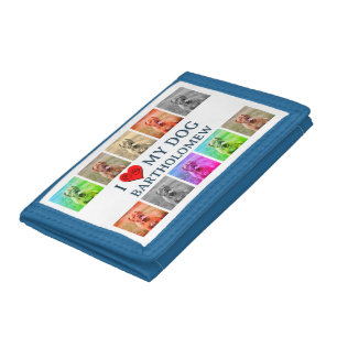 Personalized Dog Pop Art Pet Lover Gift Tri-fold Wallet