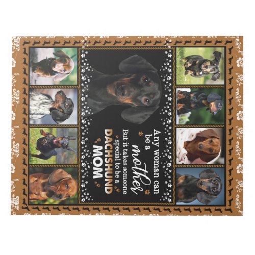 Personalized Dog Quilt Blanket Notepad