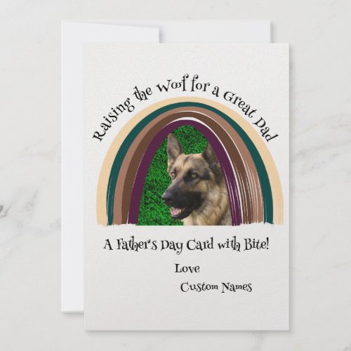 Personalized Dog Quote Pet Photo Fathers Day Card