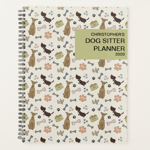 Personalized Dog Sitter Planner Business