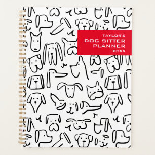 Personalized Dog Sitter Planner Business