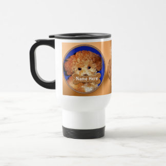 Personalized Dog Stuff YOUR 2 PHOTOS, 3 TEXT Travel Mug
