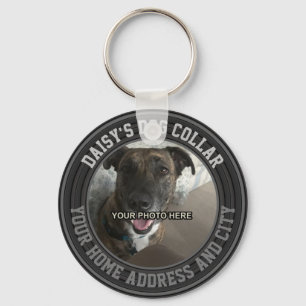 Personalized Dog Tag Keychain