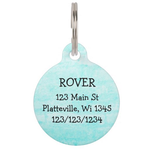 Personalized Dog Tag Name Address & Phone Number Zazzle