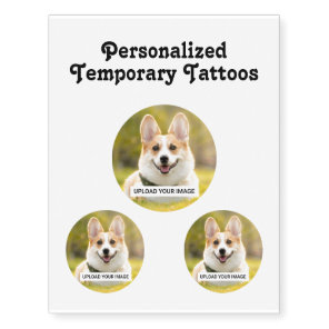 Personalized Dog Temporary Tattoos