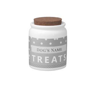 Personalized Dog Treat Container Candy Jar