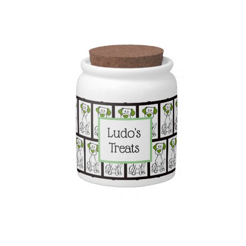 Personalized Dog Treat Jar