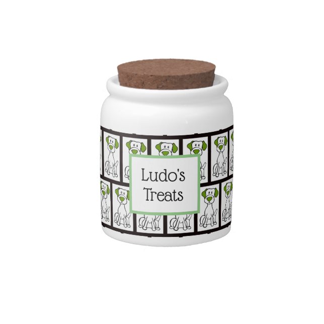 Personalized Dog Treat Jar (Front)