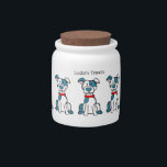 Personalized Dog Treat Jar<br><div class="desc">Mutt Drawing. This is an original drawing that has been scanned and cleaned up for reproduction. Perfect gift for the dog or dog lover in your life</div>