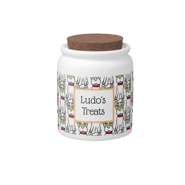 Personalized Dog Treat Jar (Front)