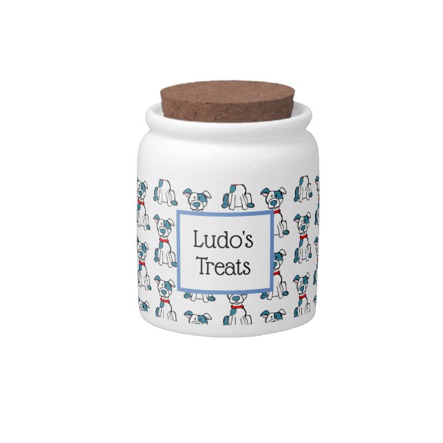 Personalized Dog Treat Jar (Front)