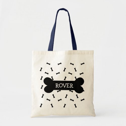 Personalized Dog Treats Tote Bag
