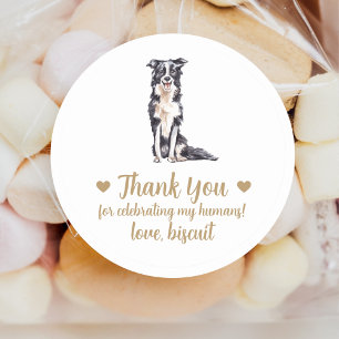 Personalized Dog Wedding Favor Stickers