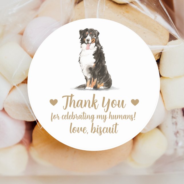 Personalized Dog Wedding Favor Stickers (Creator Uploaded)